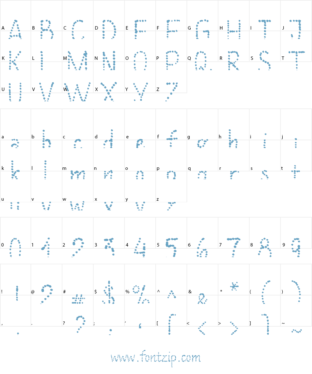 Many a Little Makes a Mickle Font Character